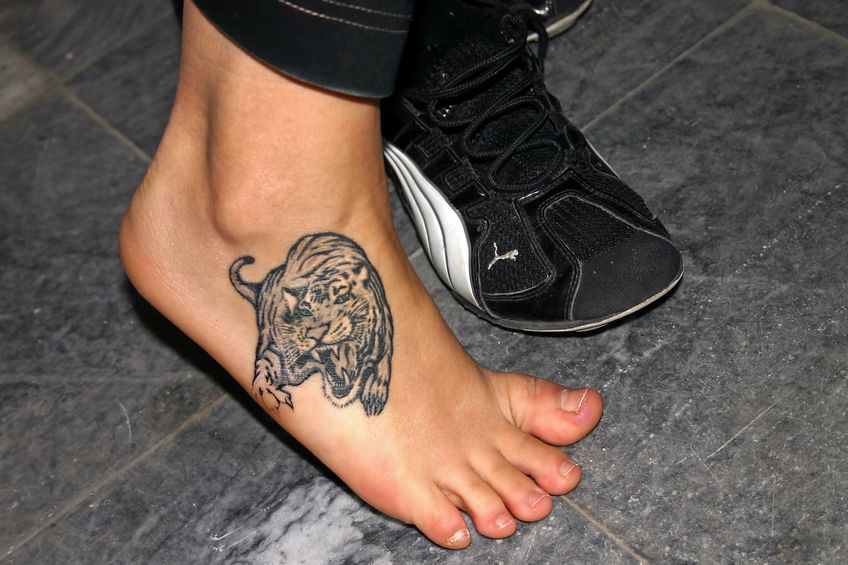 Tattoo auf Fuß